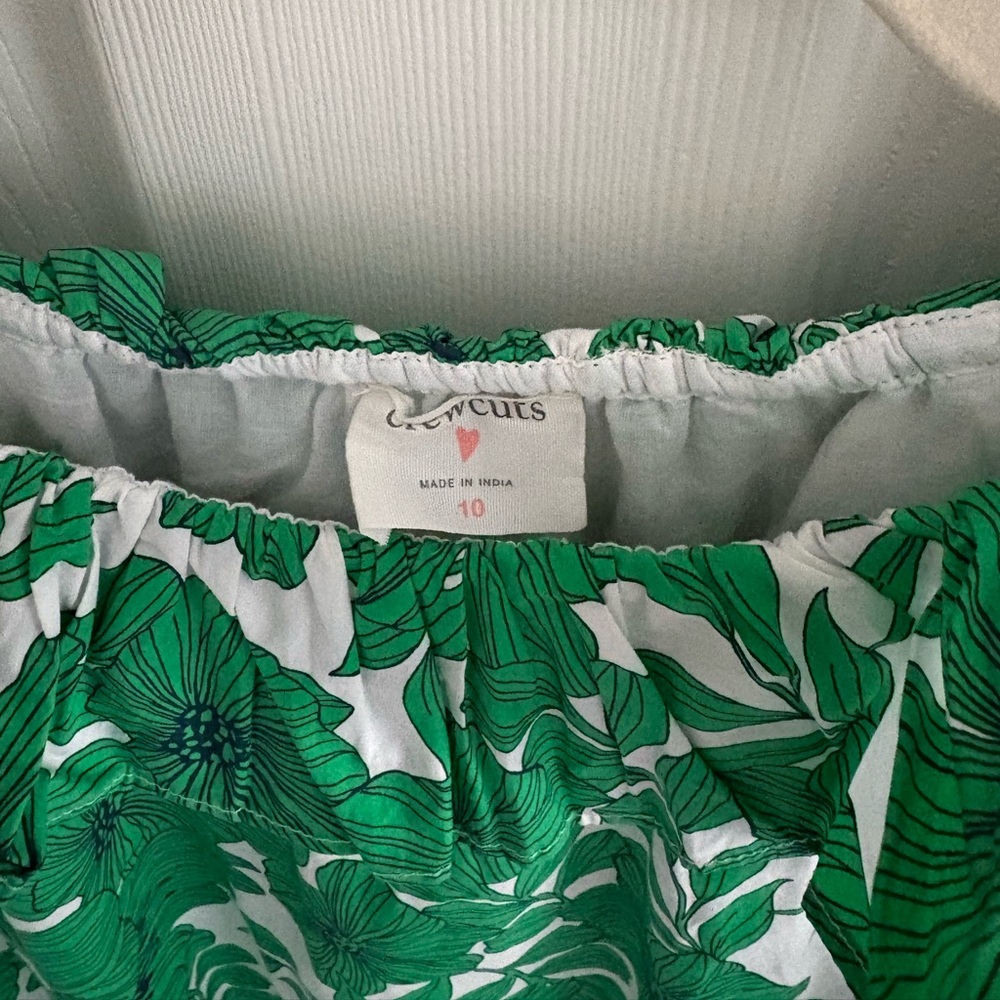 J crew Crewcuts Green Floral girls dress. Perfect condition. - Picture 2 of 3
